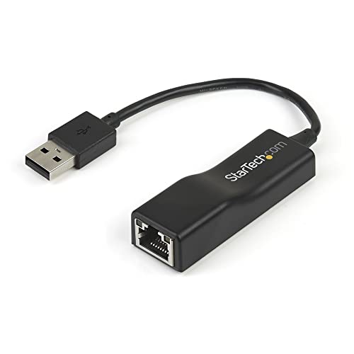 StarTech USB2100 USB 2.0 to 10/100 Mbps Ethernet Network Adapter Dongle - USB 2.0-1 Port(s) - 1 x Network (RJ-45) - Twisted Pair