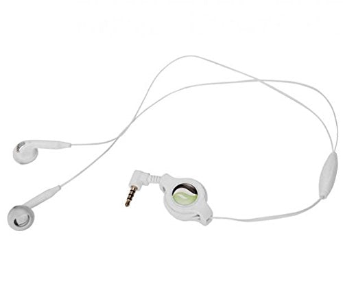 Retractable Earphones Headphones Hands-Free Headset 3.5mm w Mic Earbuds Earpieces Microphone Compatible with LG K51 Phone