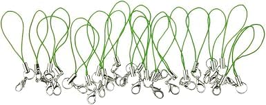 ZGLUZP 20 Pcs Black Mobile Phone Rope Strap Charm Lariat Lanyard with Lobster Clasp Cords for Cellphone/USB Drive/Keychain/DIY Jewelry Accessories