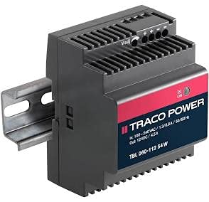 TBL 060-112, DIN Rail Power Supply, 54W 12VDC 4.5A, Adj Vout, 85~264 VACin