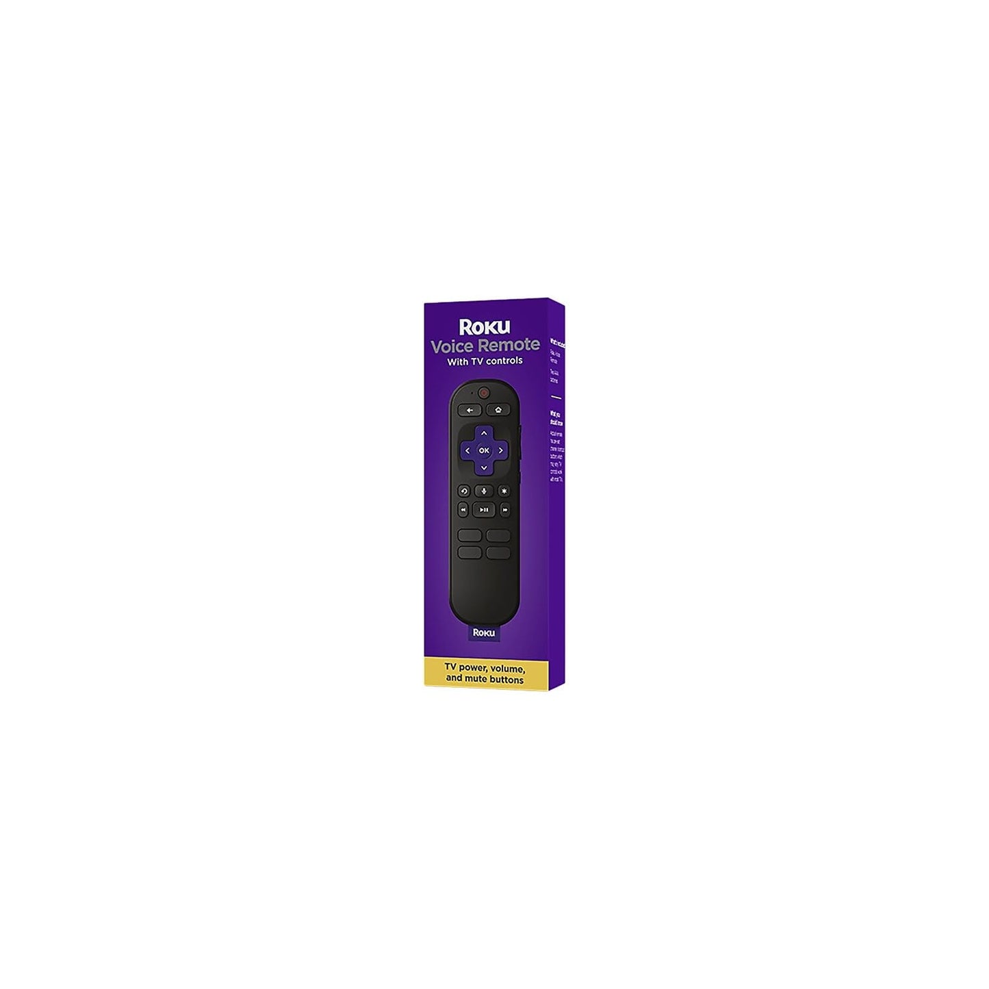 Roku Voice Remote with TV Controls for Roku TV (RCA1R) (Renewed)
