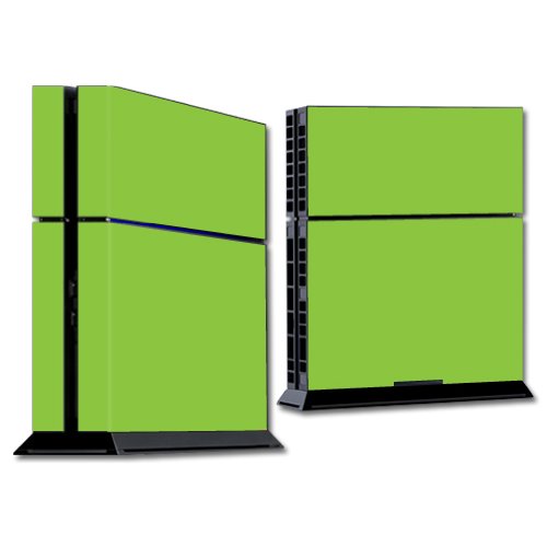 MightySkins Skin Compatible with Sony Playstation 4 PS4 Console wrap Sticker Skins Solid Green