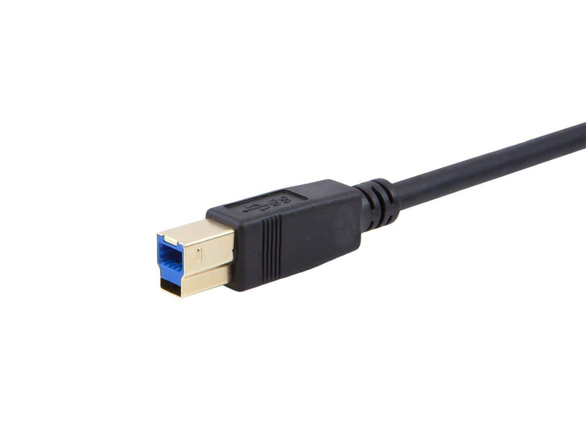 Monoprice USB 3.0 Type-A to Type-B Cable - Male to Male, 3 Feet, Black - Select Series