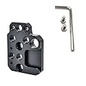 ThtRht Gimbal Stabilizer Side Extension Plate with Cold Shoe 3/8'' 1/4'' Thread Screw Mount Plate Adapter for DJI Ronin RS 3 Mini RS 4 Pro RSC2 DSLR