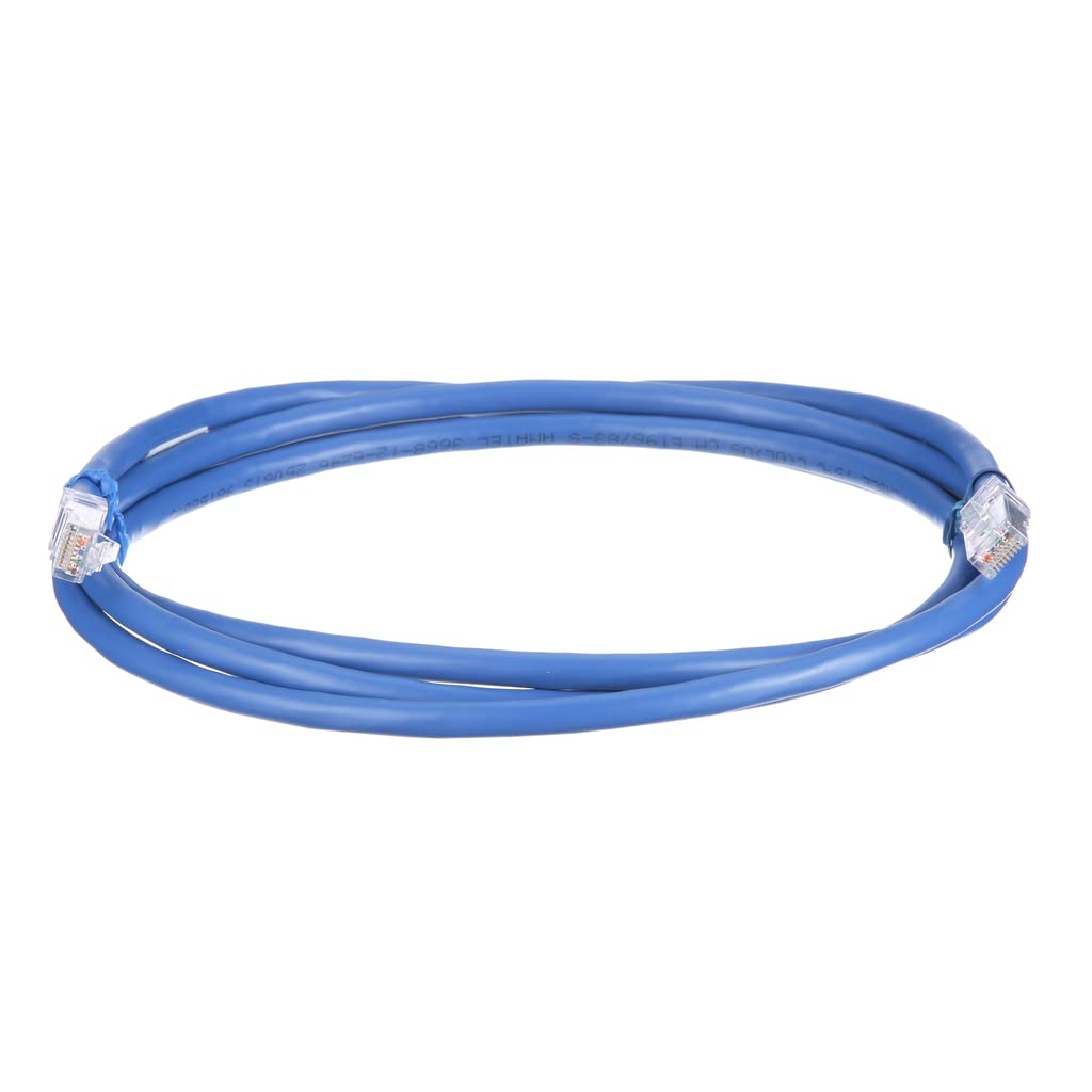 Cat 6A 24 AWG UTP Copper Patch Cord, 7 ft, Blue