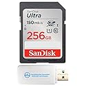 SanDisk Ultra 256GB SDXC Memory Card Works with Panasonic Mirrorless Camera Lumix DC-S5IIX and Lumix DC-S5II (SDSDUNC-256G-GN6IN) C10 Bundle with 1