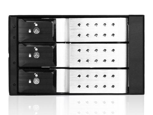 iStarUSA Group 2x5.25 to 3x3.5 SAS Cage (BPN-DE230SS-SILVER)