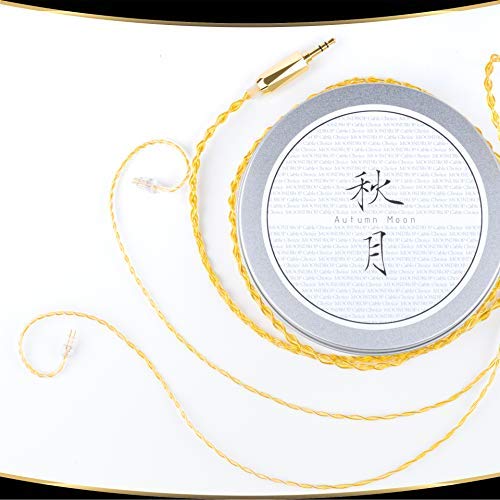 Moondrop Autumn Moon 24AWG 22Core 6N Gold-Plated OCC Copper 2pin 0.78mm Earphone Upgrade Cable (3.5mm)