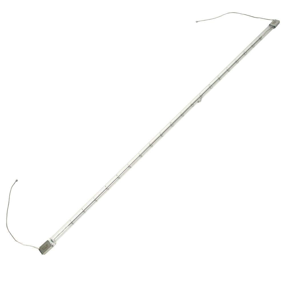 Ushio BC6467 1001330-1600W - QIR Heat Lamp - Clear - Metal Sleeve and Wire Leads - 240V Halogen Light Bulb