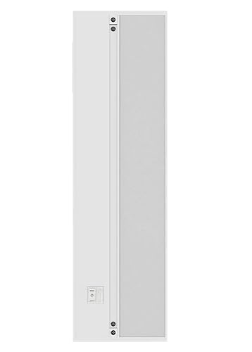 katerra inc. 18 Inch Hardwire/Linkable Under Cabinet LED Light White, 120VAC, 60Hz, 84mA, 9W, 600 Lumens, 2700K Warm White, 90 CRI, Contractor
