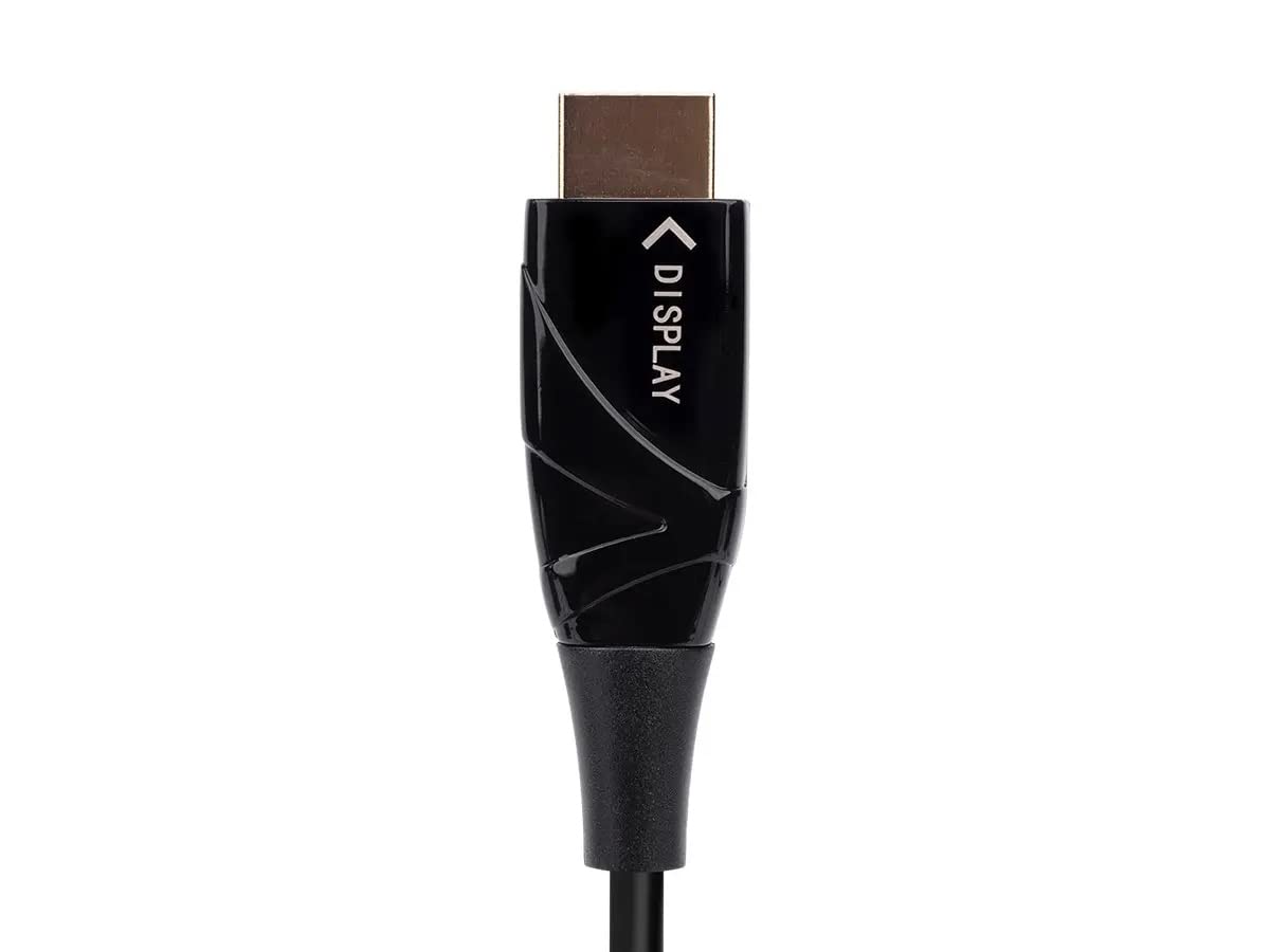 Monoprice 4K High Speed Fiber Optic HDMI Cable - 4K@60Hz, 18Gbps, HDR, Active Optical Cable (AOC), 65ft, Black