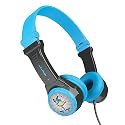 JLab JBuddies Folding Kids Wired Headphones with Volume limiting and Noise Isolation, Gray/Blue