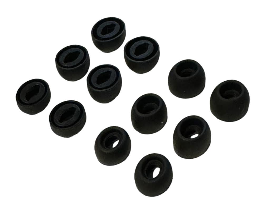 Samsung Galaxy Buds Pro Replacement Rubber Earbud Tips Headphones Ear Tips, 6 Pairs Small, Medium and, Large (Black)