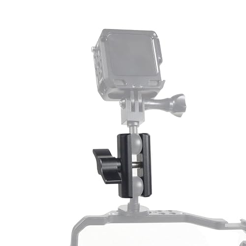 NovelGoal Aluminum Alloy Double Socket Arm for 17mm Ball Head Holder Mount Clamp Compatible with RAM Bicycle Motorcycle Camera Extension Arm