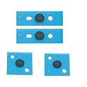 WESAPPINC Laptop Rubber Feet Replacement for Microsoft Surface Laptop 3/4/5, Black, Plastic, Round, 4 Count
