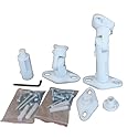VideoSecu One Pair of Universal Satellite Wall or Ceiling Speaker Mounts White Color BS3
