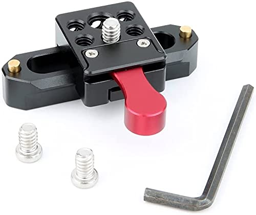 NICEYRIG NATO Lock Clamp with Quick Release Safety Rail 7cm for Video Light Monitor Microphone