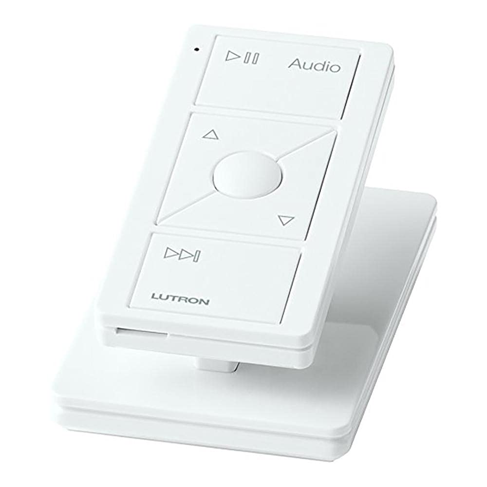 Lutron Pico Remote for Audio, Works with Sonos (Caseta Smart Hub Required), Raise/Lower Volume, Pause and Skip Tracks, For Table Top or Wallmount Use
