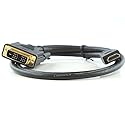 3Ft (3 Feet) HDMI Male to DVI-D Single Link Male 28AWG Cable Compatible w/Ethernet & Gold Connectors