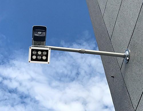 Infrared Illuminator, 850nm 6 LEDs 130 Feet 60 Degree Wide Angle IR Illuminator for Night Vision,Waterproof LED Infrared Light for CCTV Camera