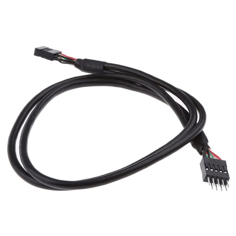 MEIRIYFA USB Header Extension Cable, USB 2.0 9-Pin Male to 9-Pin Female Internal Motherboard Header Cable for USB Ports, Expansion Cards