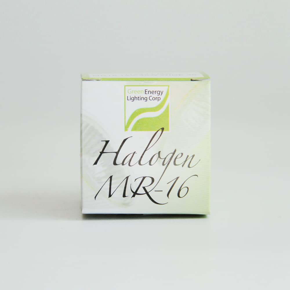 Green Energy Lighting 10-Pack EXZ 50W 12V Halogen Lamp MR16 Narrow Flood GU5.3 Open Face (No Front Glass)