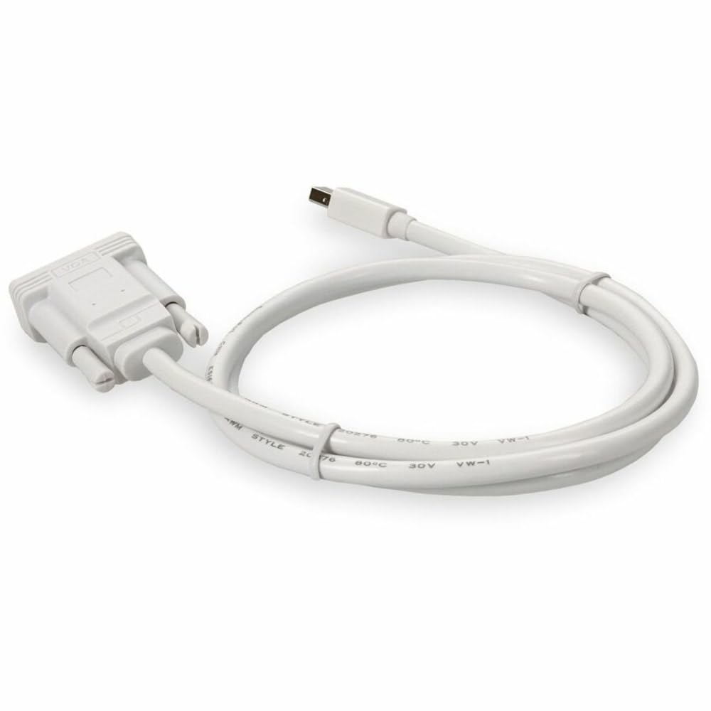 AddOn 3ft Mini-DisplayPort 1.1 Male to VGA Male White Cable For Resolution Up to 1920x1200 (WUXGA)