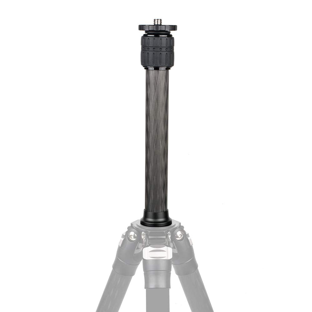 Andoer ER252 Tripod Extender Tube, 2-Section 25mm/ 0.98(Diameter) Carbon Fiber Center Column Extension Tube, Compatible with All Zhiyun, FeiyuTech