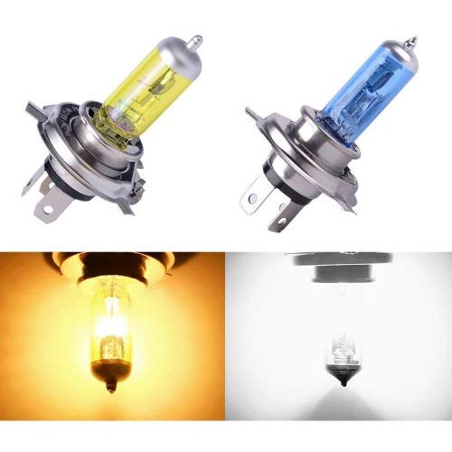Zoogamo H3 Halogen Headlight Xenon Lightbulb - Pair of 12 Volt 100 Watt 5000K Super Bright White Performance Replacement Lamp Bulb