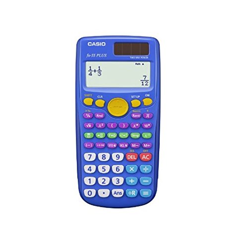 CASIO CSOFX55PLUS CASIO FX55 PLUS DUAL POWER - 10 PLUS 2 DIGIT FRACTION CALC