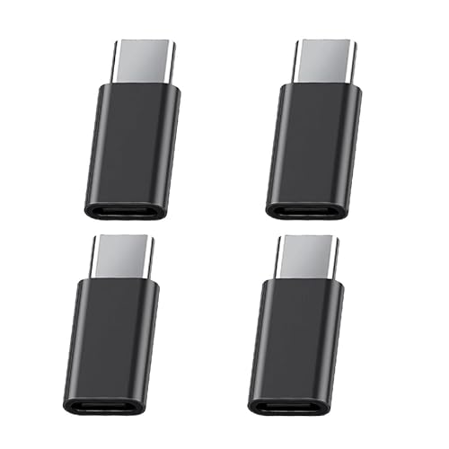 Replacement for Samsung Galaxy S22 S21 S20 S10 S8 Plus USB C Adapter (4-Pack), Micro USB to USB Type C Fast Charging Connector