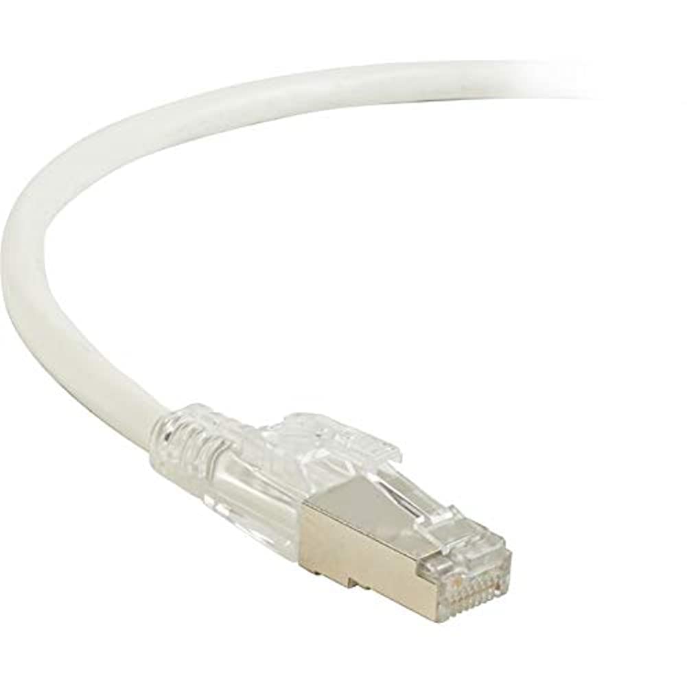 Black Box CAT6A 650-MHZ Stranded ETHERNET Patch Cable - Shielded (S/FTP), CM PVC, Locking