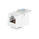Monoprice RJ-11 Toolless Keystone Jack, White (107288)
