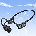 RR SPORTS IP68 Waterproof Swimming Headphones, Bone Conduction Bluetooth 6.0 Headphones, Built-in 32GB MP3 Player, Lightweight Open-Ear Design