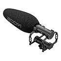Zoom ZSG-1 Stereo On-Camera Shotgun Microphone, for Capturing Dialogue and Sound Effects, Highly Directional, Shockmount, Lightweight, Use with Camera