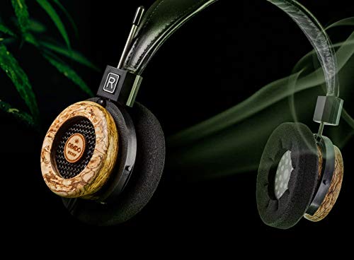 GRADO Hemp Headphones - Open-Back Wired Over-Ear Headphones - Maple & Hemp Wood Housing - 44mm Drivers - Hand-Assembled in Brooklyn for Warm…