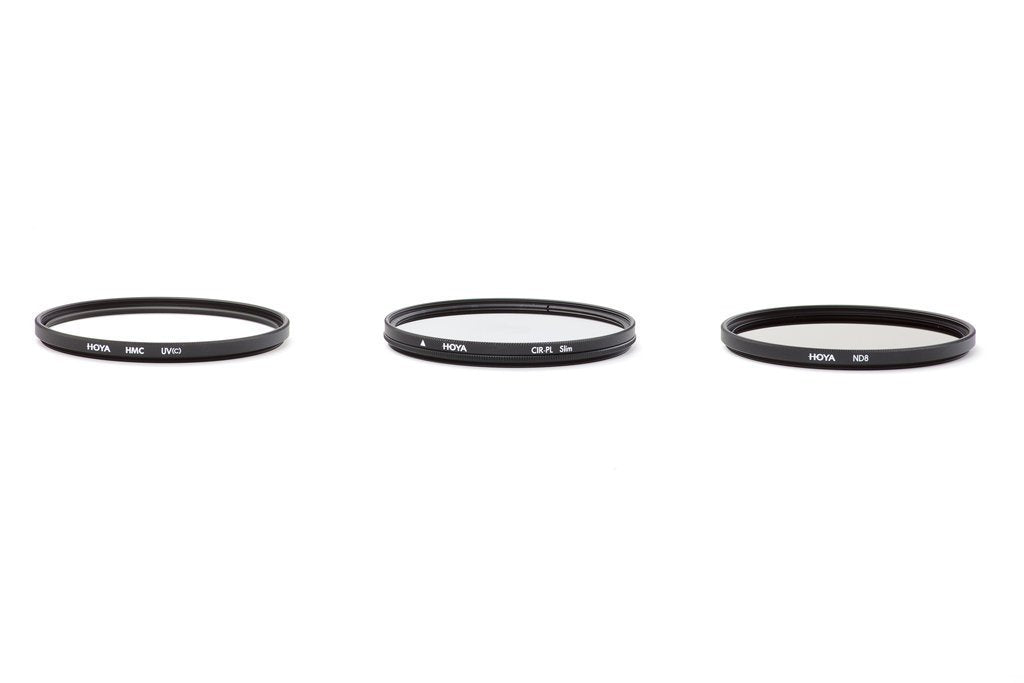 Hoya 72mm (HMC UV/Circular Polarizer / ND8) 3 Digital Filter Set with Pouch