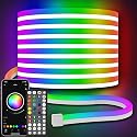 32.8Ft Neon Rope Lights,Flexible Led Rope Lights Control with App/Remote,Multiple Modes RopeLights,IP65 Outdoor RGB Led Neon Lights NonWater