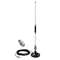 ZWEHKD 27MHz Mobile CB Radio Antenna Full Kit Heavy Duty Vehicle Magnetic Mount CB Antenna PL259 & BNC Male Connector Universal Fit Car Truck SUV
