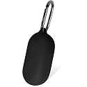Geiomoo Silicone Case for Anker Soundcore V20i, Protective Cover with Carabiner (Black)