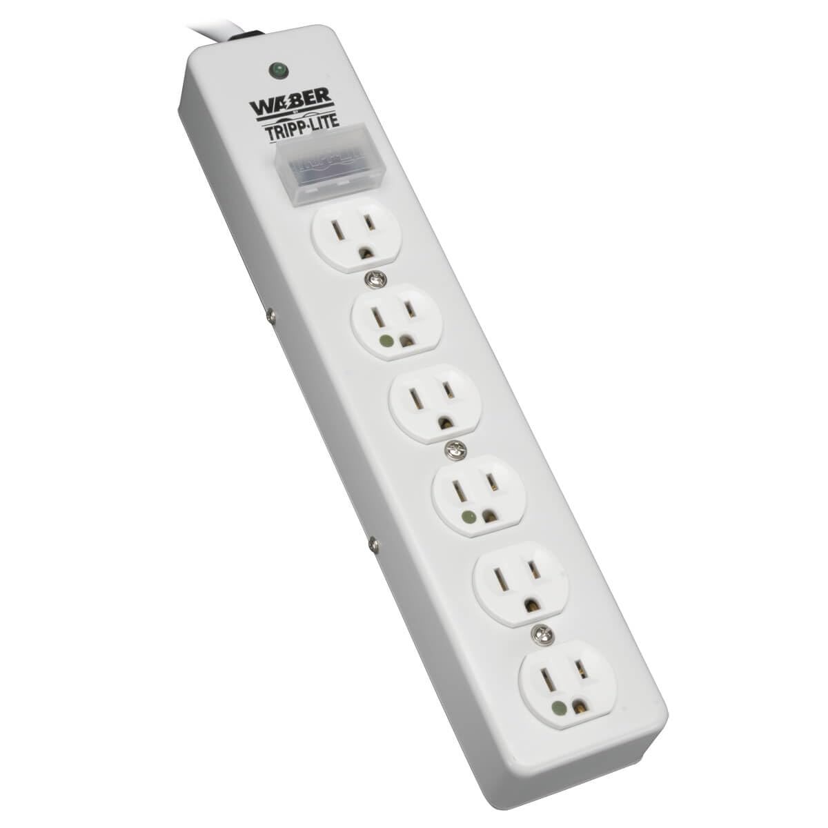 Tripp Lite 6 Outlet Hospital-Grade Surge Protector Power Strip, 15 Foot / 4.57 Meter Cord, Metal Housing, UL 1363, Not for Patient-Care Rooms