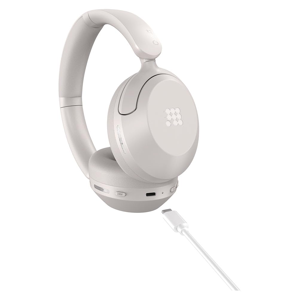 Cubitt Power Headphones with Hybrid ANC | Bluetooth 5.4 Over-Ear Headphones with 60H Playtime, 4 Mics, Auto-Pause, Transparency Mode, Low Latency…