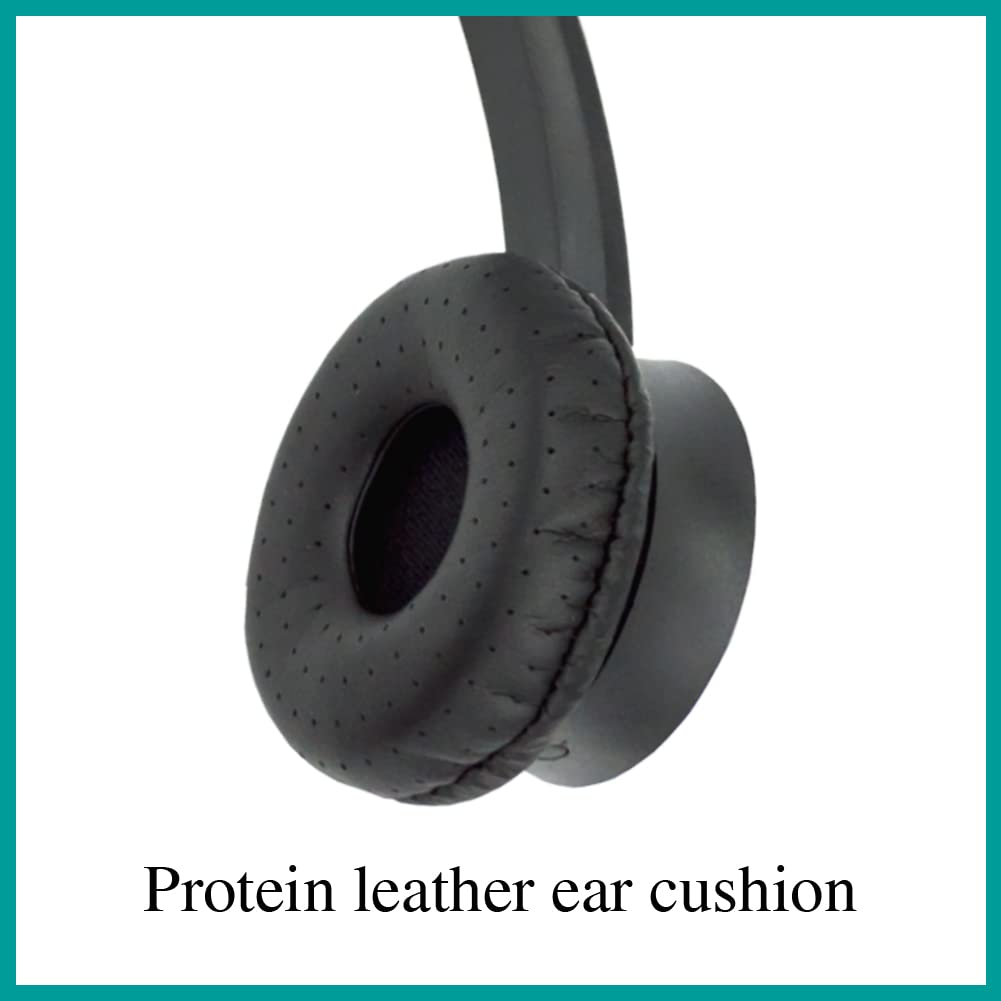 Phone Headset Compatible with Grandstream Yealink Snom Phones Mic Noise Cancellation HD Voice Headphone RJ9 & 3.5mm (CTIA) Adapter