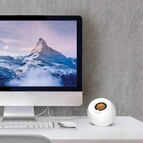 Creative Pebble, 2.0 USB Desktop Stereo Speakers for PC/Laptop, White