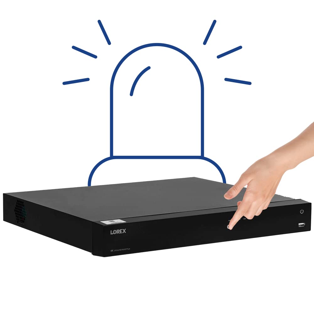Lorex Fusion 4K 16 Camera Capable (Wired/Fusion WiFi) NVR System (4K 16 Channel 3TB Recorder Only)
