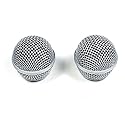 2x Mesh Microphone Grille For Shure SM58 565SD LC Microphone, Original Color