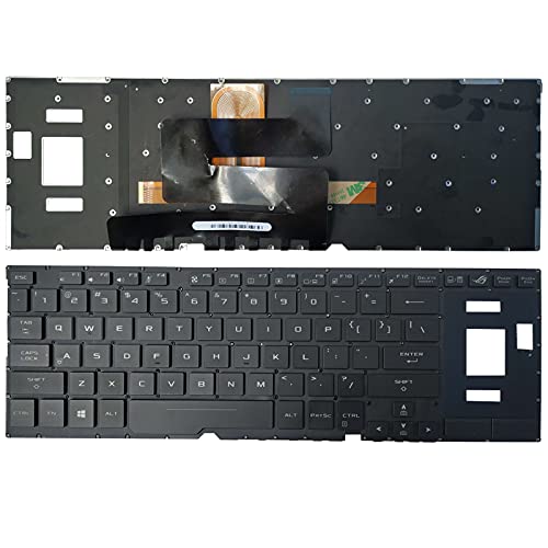 Laptop US Keyboard for Asus ROG GX501 GX501V GX501VI GX501VIK GX501VS GX501VSK GX501G GX501GI-XS74 0KNB0-6617US00 US Layout with Backlight
