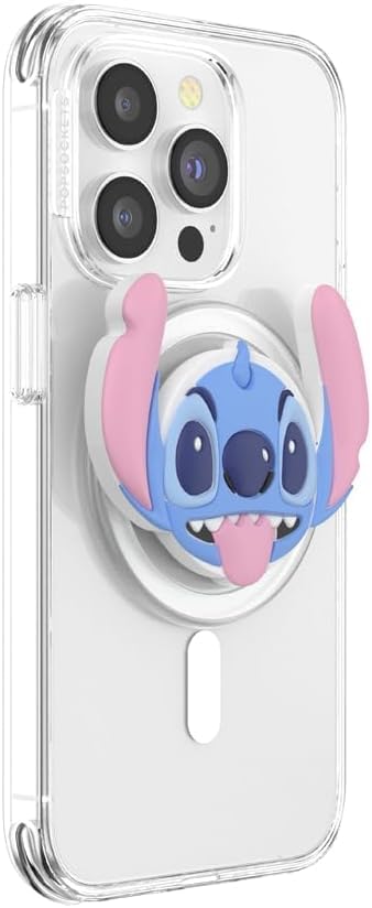 PopSockets Phone Grip for MagSafe, Magnetic Holder, Phone Stand, Disney - Black Translucent
