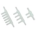 Juweathy Printer Ink Tube Connector 5mm x 3mm Pipeline Hose Circulation Splitter for Large Format Inkjet Printer;10Pcs/Packed (Two Ways)