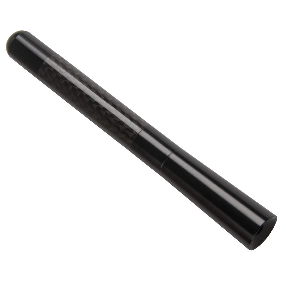 GTP Aluminum Black 4.7" Short Carbon Fiber Vehicle Car Antenna Universal Replacement